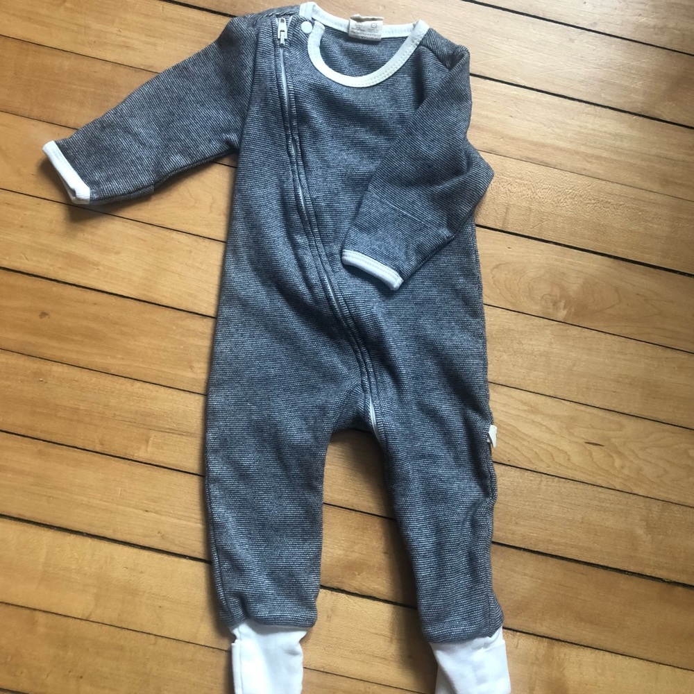 Organic cotton zip suit